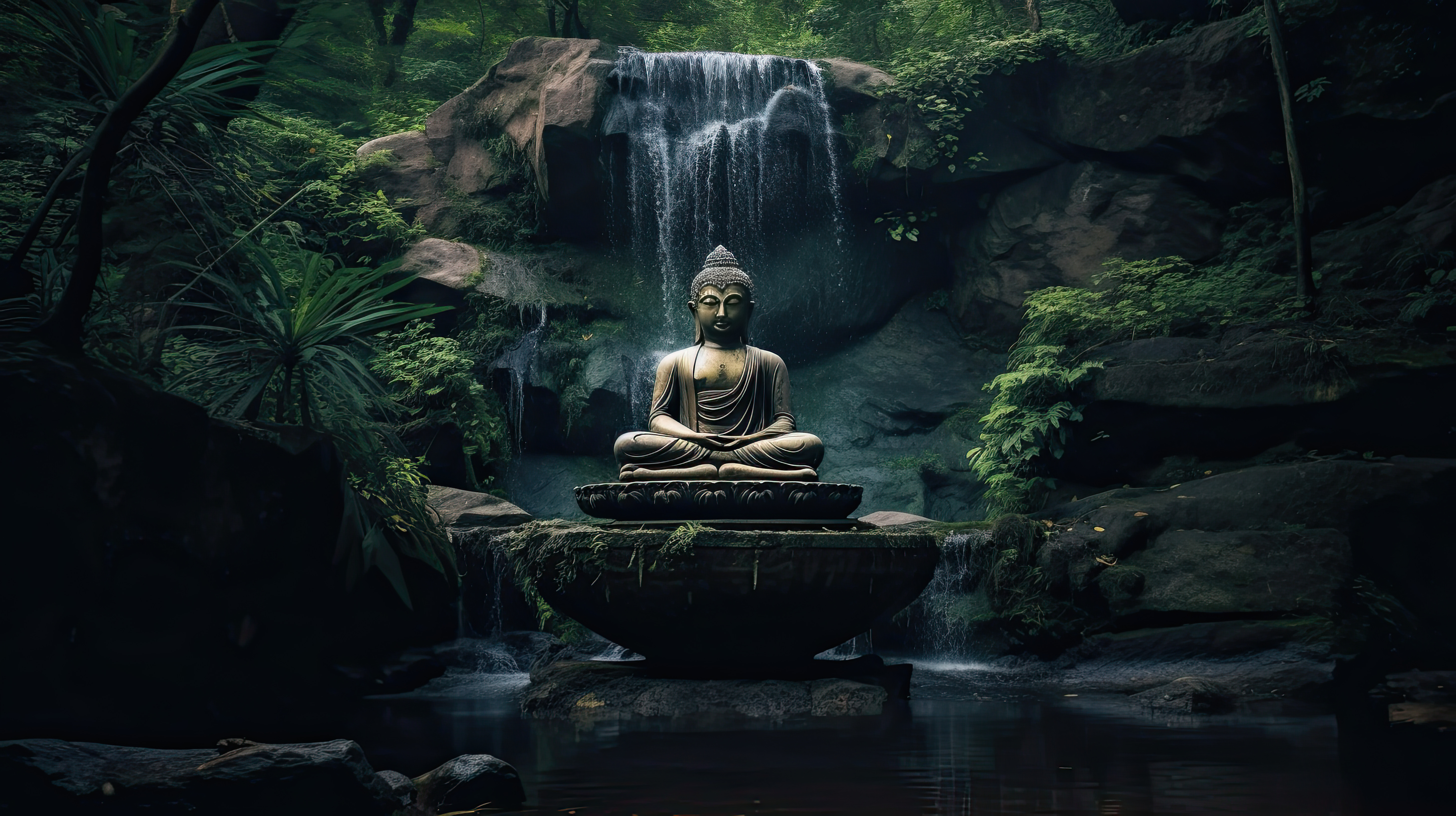 Escultura de cabeza de Buda sobre base Aporta paz y elegancia a tu hogar con esta estatua decorativa de Buda, diseñada con acabados envejecidos en tonos verde y dorado. Perfecta para crear un ambiente zen y armonioso en cualquier espacio interior.